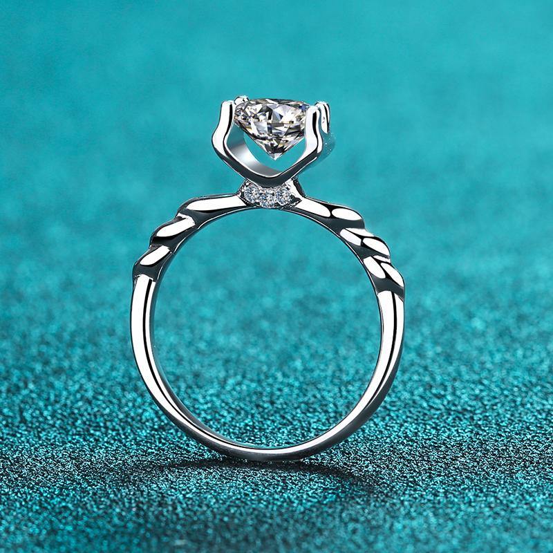 925 Sterling Silver Round Cut CZ Ring