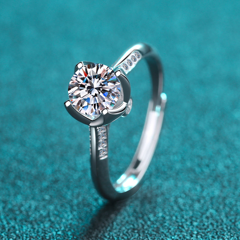 925 Silver Sterling Classic Round Cut CZ Ring