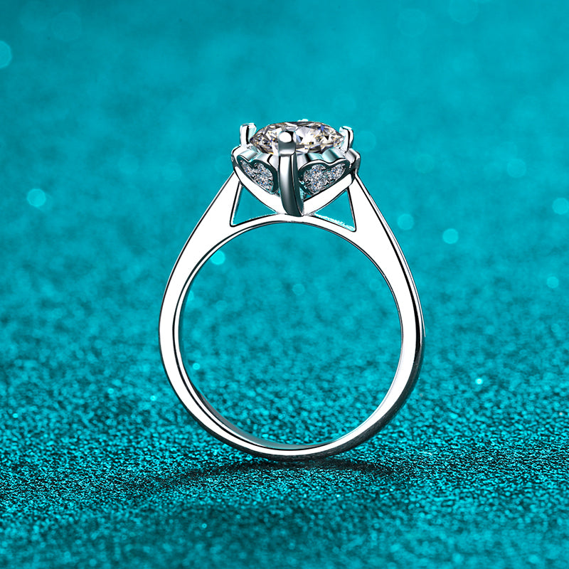 925 Sterling Silver Round Cut CZ Ring