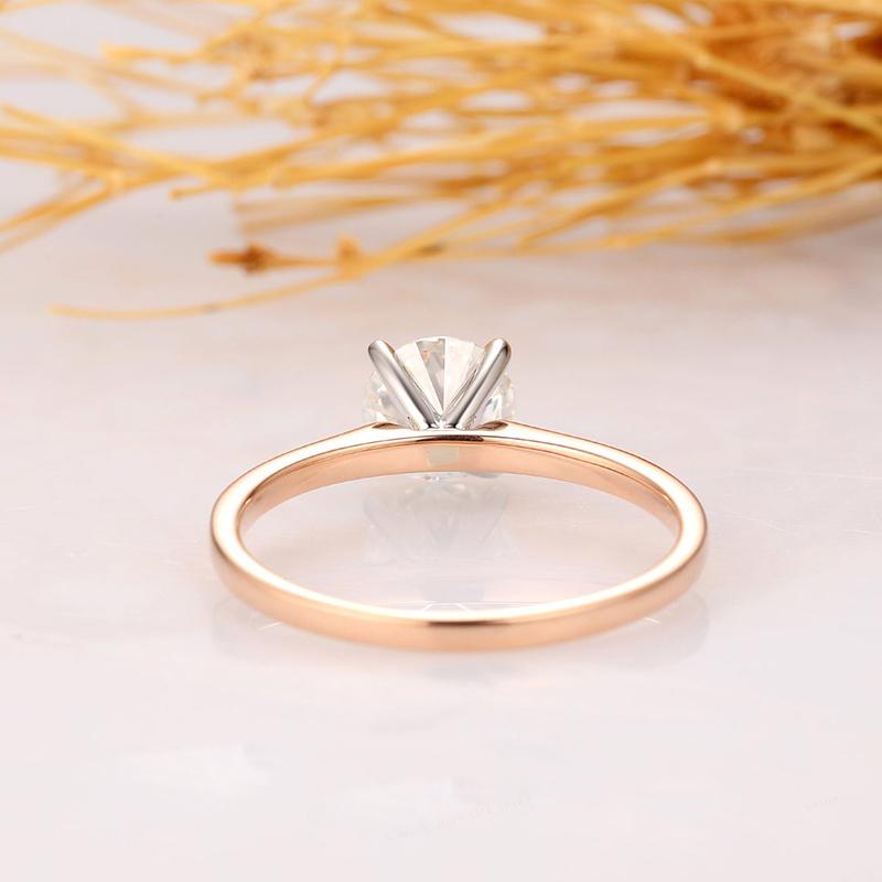 925 Sterling Silver Round Cut Solitaire CZ Ring