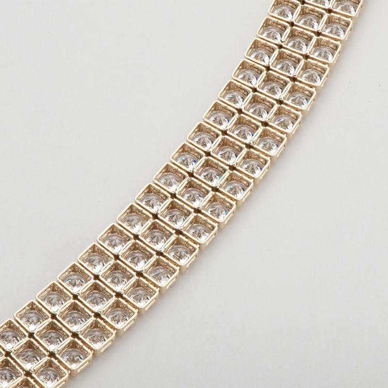 925 Sterling Silver Round Cut Created Diamond Tennis Bracelet