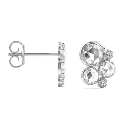 925 Sterling Sliver Round Cut Cubic Zirconia Stud Earrings