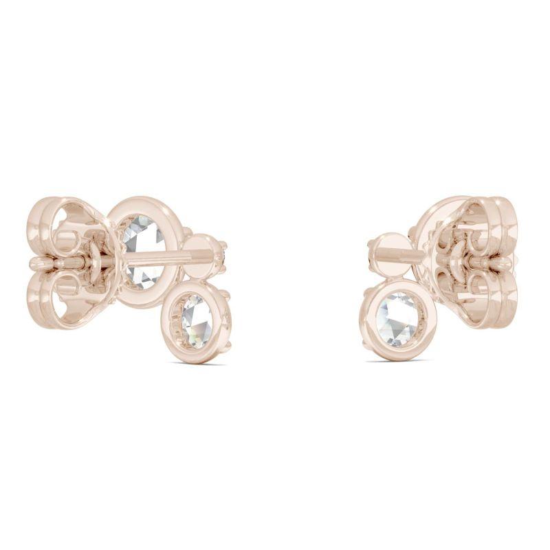 925 Sterling Sliver Round Cubic Zirconia Stud Earrings