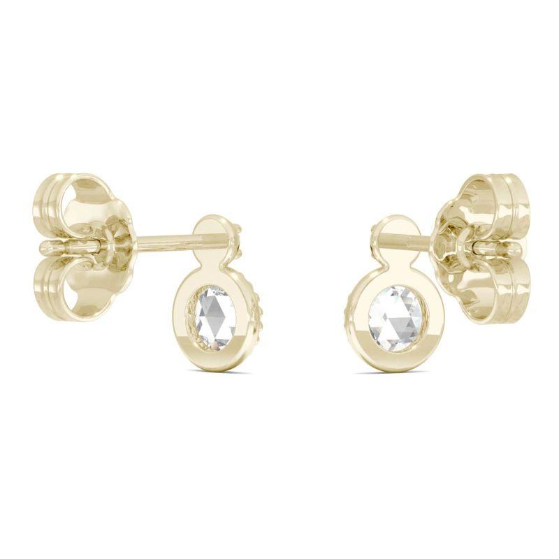 925 Sterling Sliver Round cut Cubic Zirconia Stud Earrings