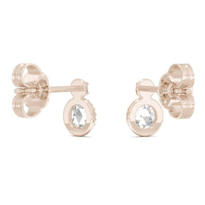 925 Sterling Sliver Round cut Cubic Zirconia Stud Earrings