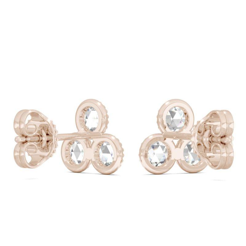 925 Sterling Sliver Round Cubic Zirconia Stud Earrings