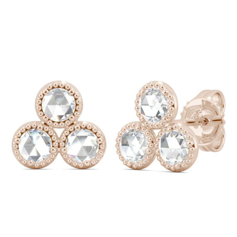 925 Sterling Sliver Round Cubic Zirconia Stud Earrings