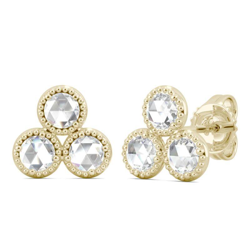 925 Sterling Sliver Round Cubic Zirconia Stud Earrings