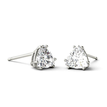 925 Sterling Sliver Trillion Stud Earrings