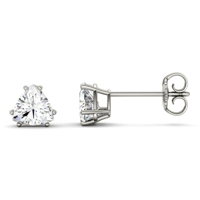 925 Sterling Sliver Trillion Stud Earrings