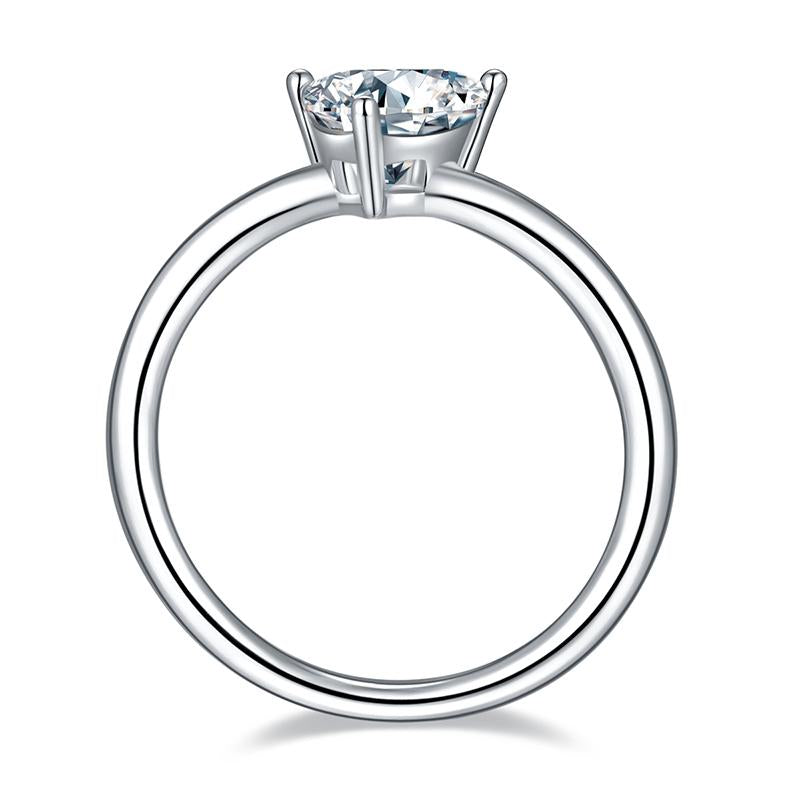 925 Sterling Silver Trillion Cut CZ Solitaire Ring