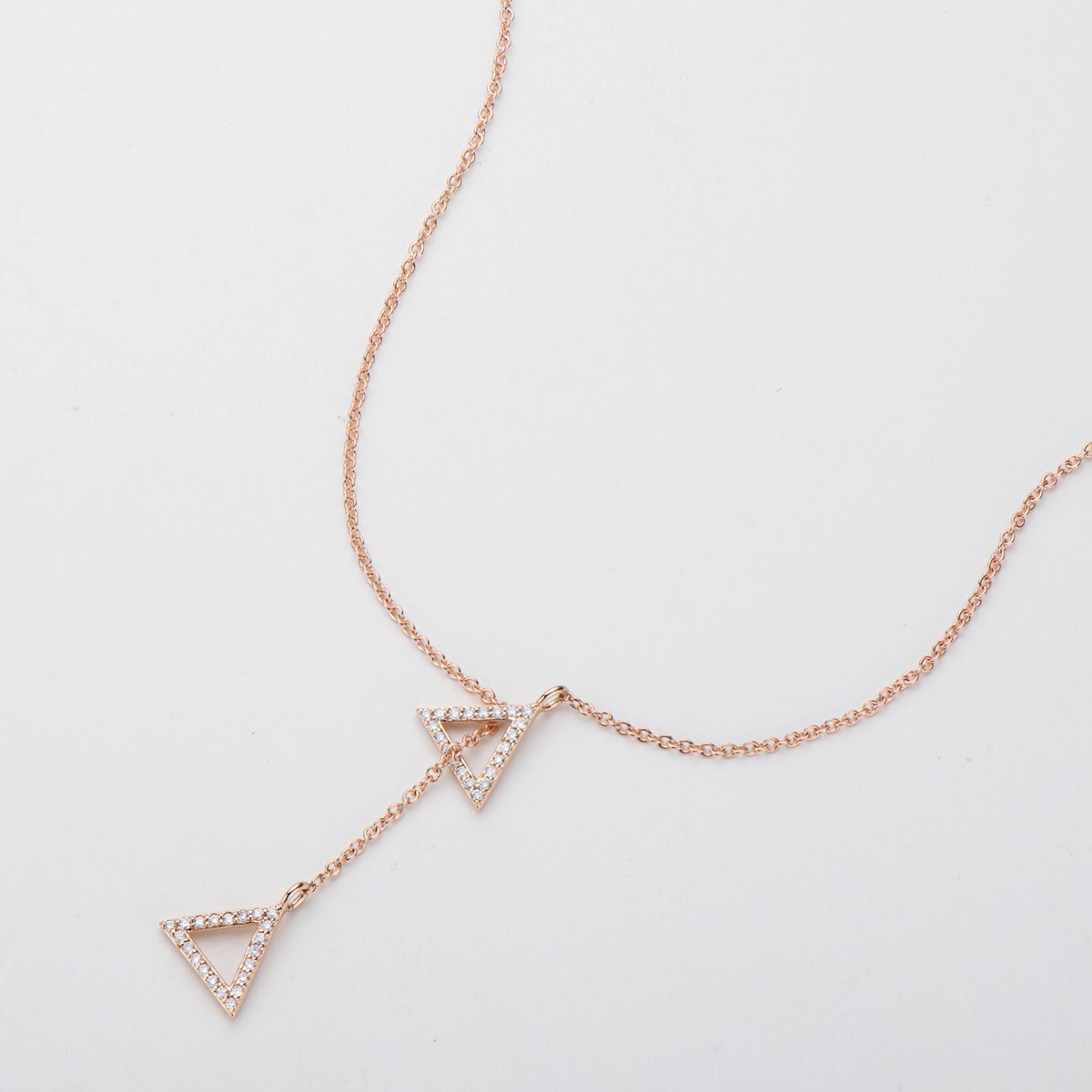 925 Sterling Silver Fashion Triangle Geometric Necklace