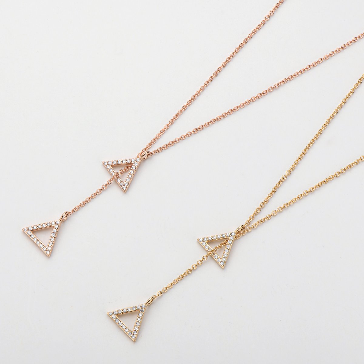 925 Sterling Silver Fashion Triangle Geometric Necklace