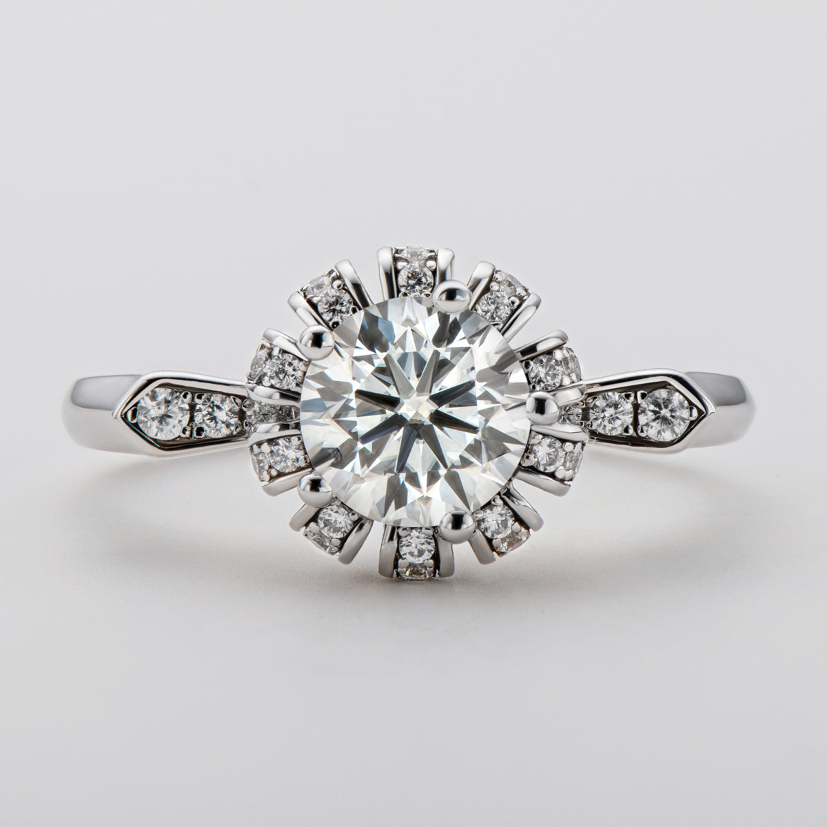 925 Silver Sterling Classic Round Cut CZ Ring