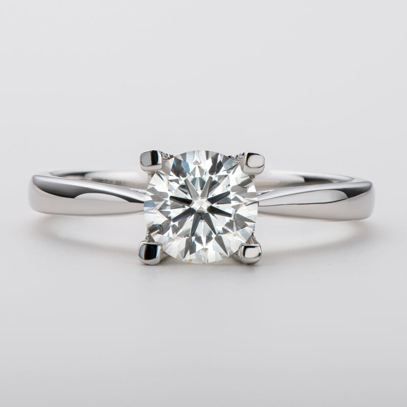 925 Sterling Silver  Classic Round Cut CZ Ring