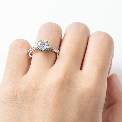 925 Sterling Silver Classic Round Cut CZ Ring