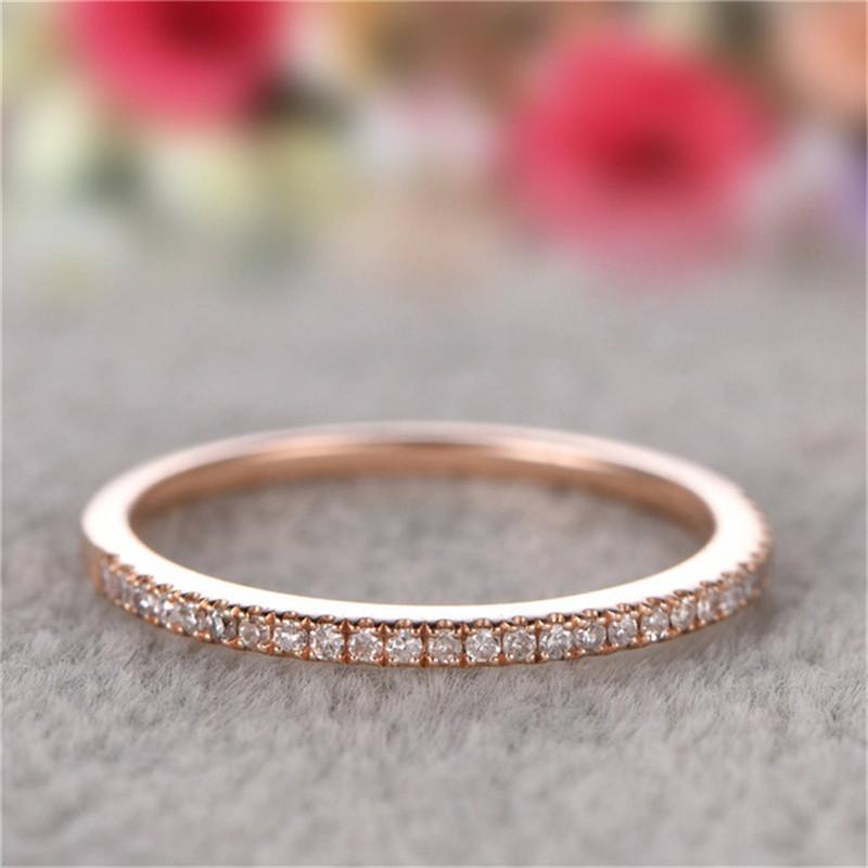 925 Sterling Silver Round Cut Eternity Band