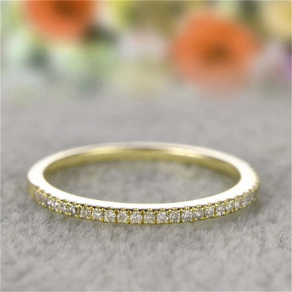 925 Sterling Silver Round Cut Eternity Band