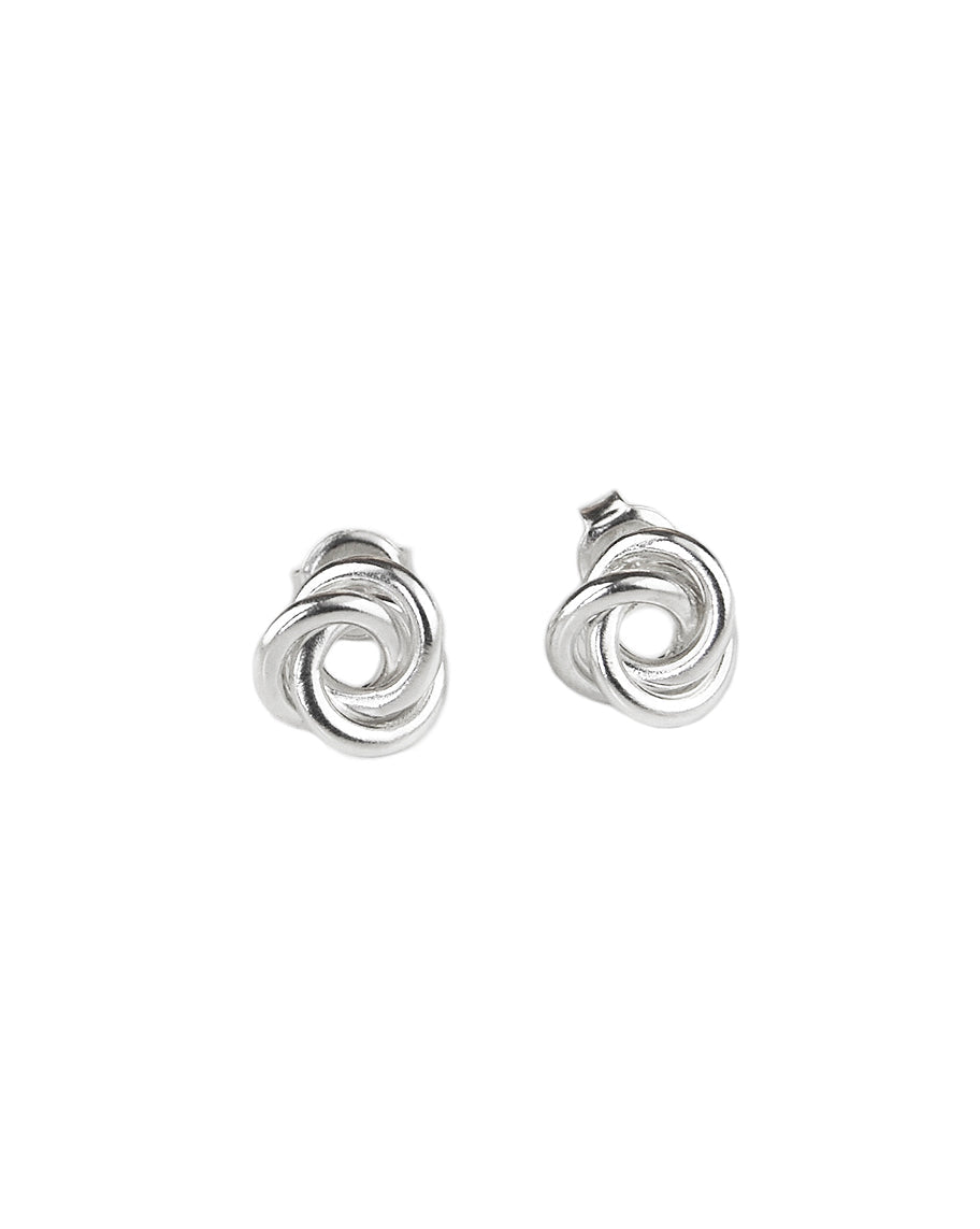 925 Sterling Silver 3 in One Knot ear studs Earrings 4