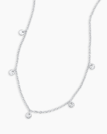 925 Sterling Silver 5 Disc Choker Neclace 6