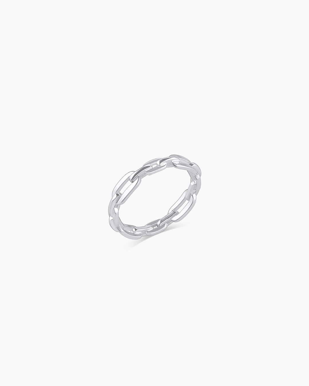 925 Sterling Silver Parker Link Ring 8