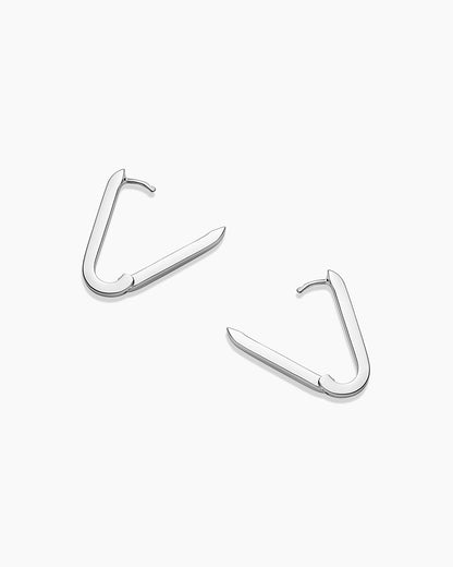 925 Sterling Silver Parker Huggies Earrings 7