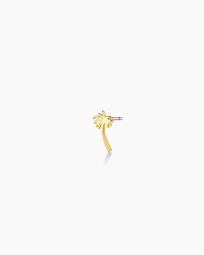 925 Sterling Silver Palm Charm Stud 1