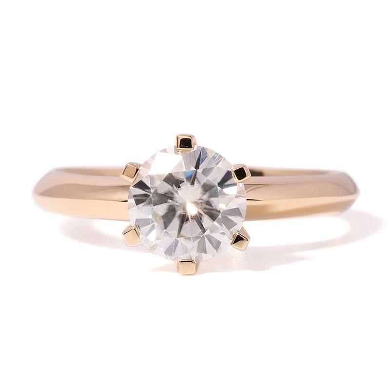 925 Sterling Silver Classic Round Cut Solitaire CZ Ring