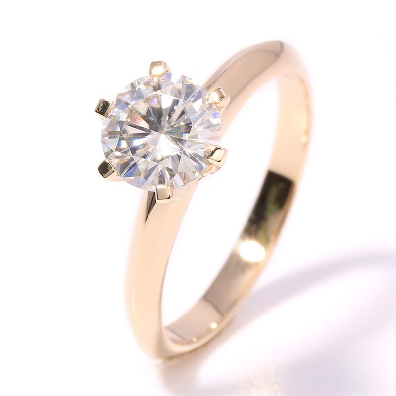 925 Sterling Silver Classic Round Cut Solitaire CZ Ring