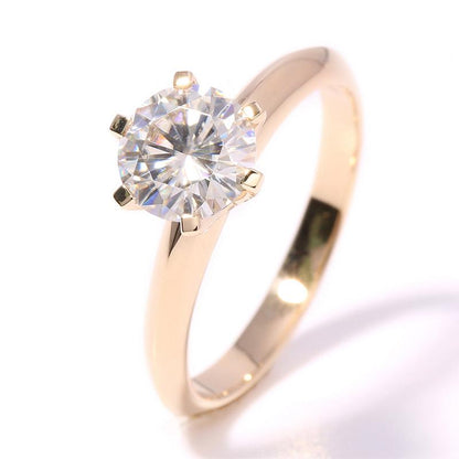 925 Sterling Silver Classic Round Cut Solitaire CZ Ring