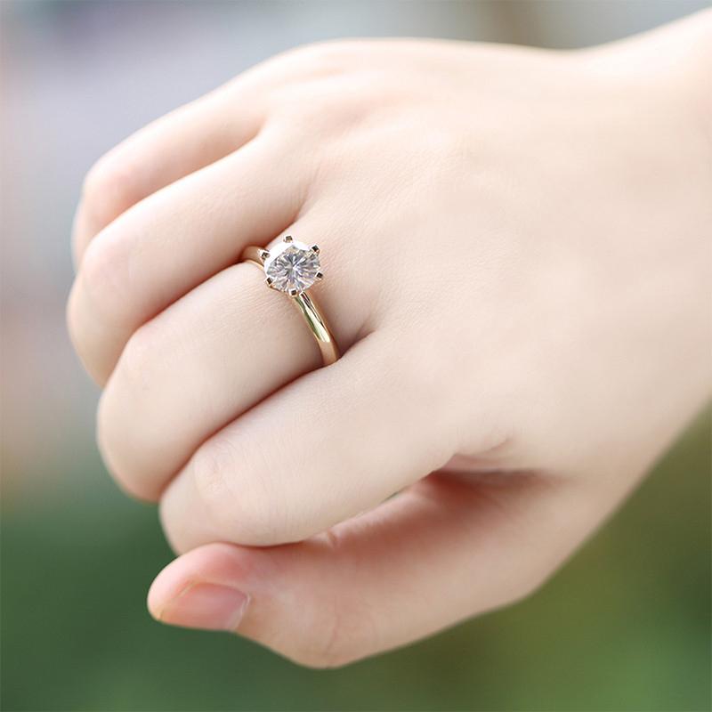 925 Sterling Silver Classic Round Cut Solitaire CZ Ring