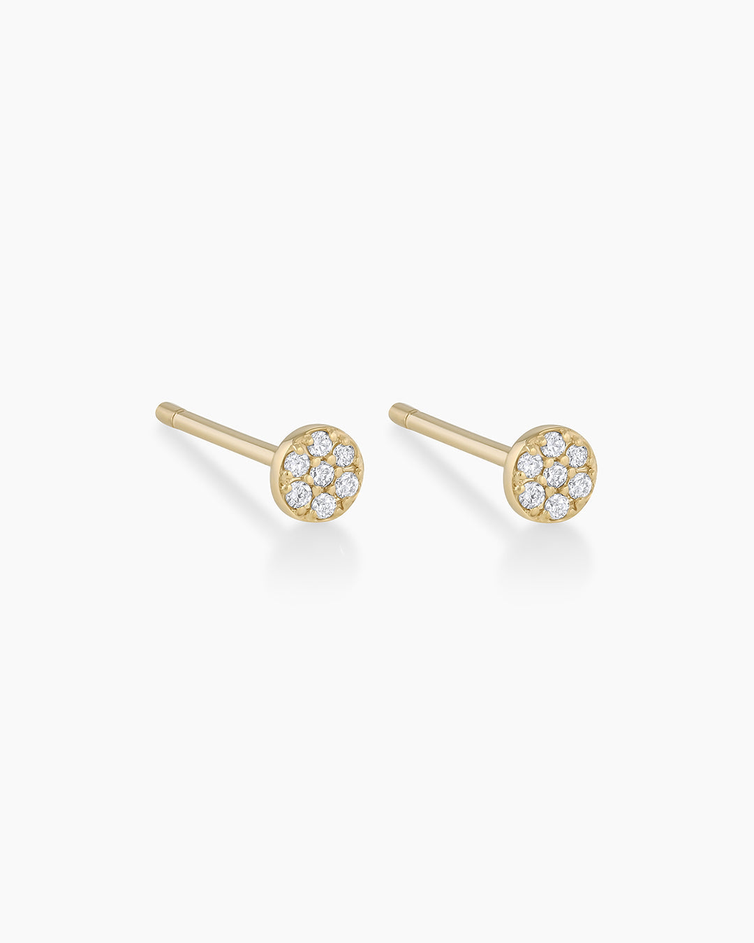 925 Sterling Silver Diamond Pavé Studs Earrings 4