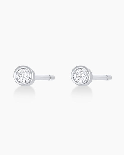 925 Sterling Silver Classic Diamond Studs Earring 5