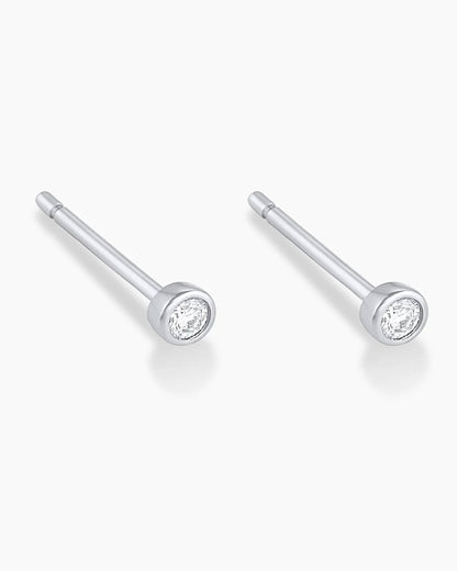 925 Sterling Silver Classic Diamond Studs Earring 7