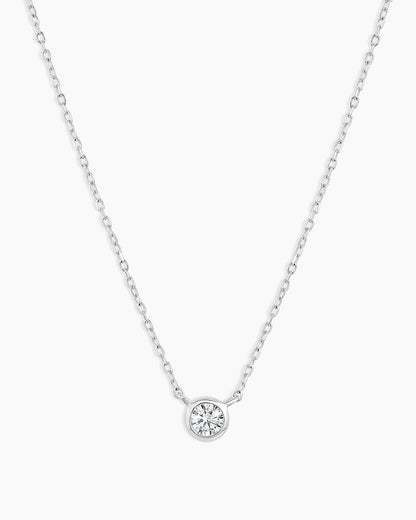 925 Sterling Silver Classic Diamond Necklace 4