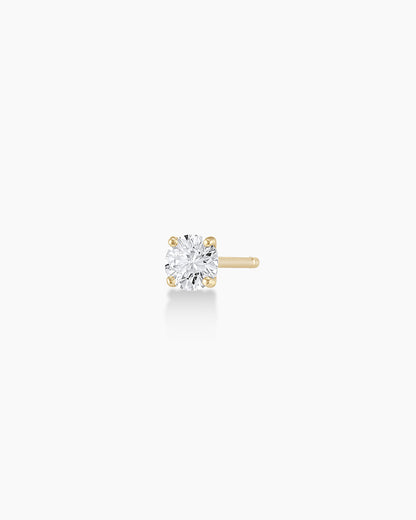 925 Sterling Silver Diamond Solitaire Studs Earrings 5