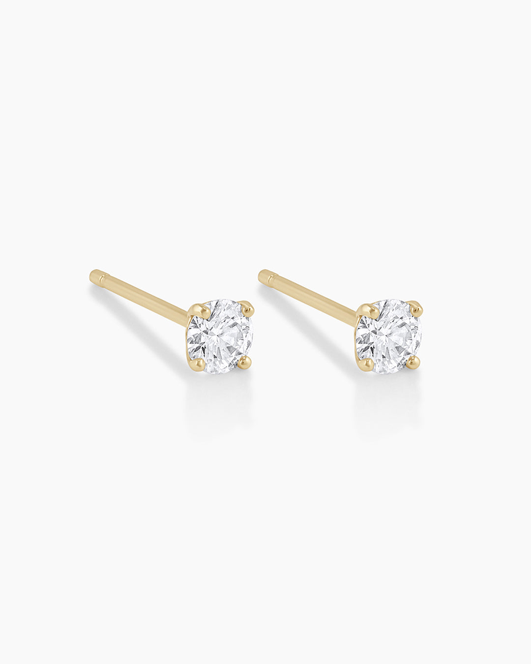 925 Sterling Silver Diamond Solitaire Studs Earrings 4