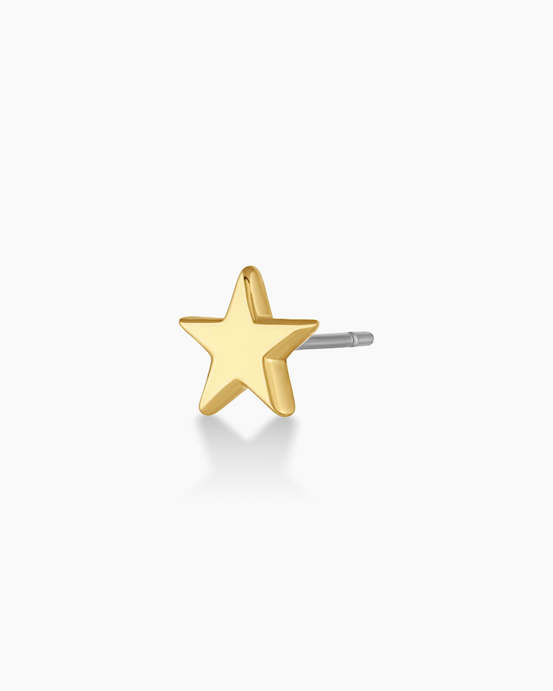 925 Sterling Silver Star Charm Stud 1