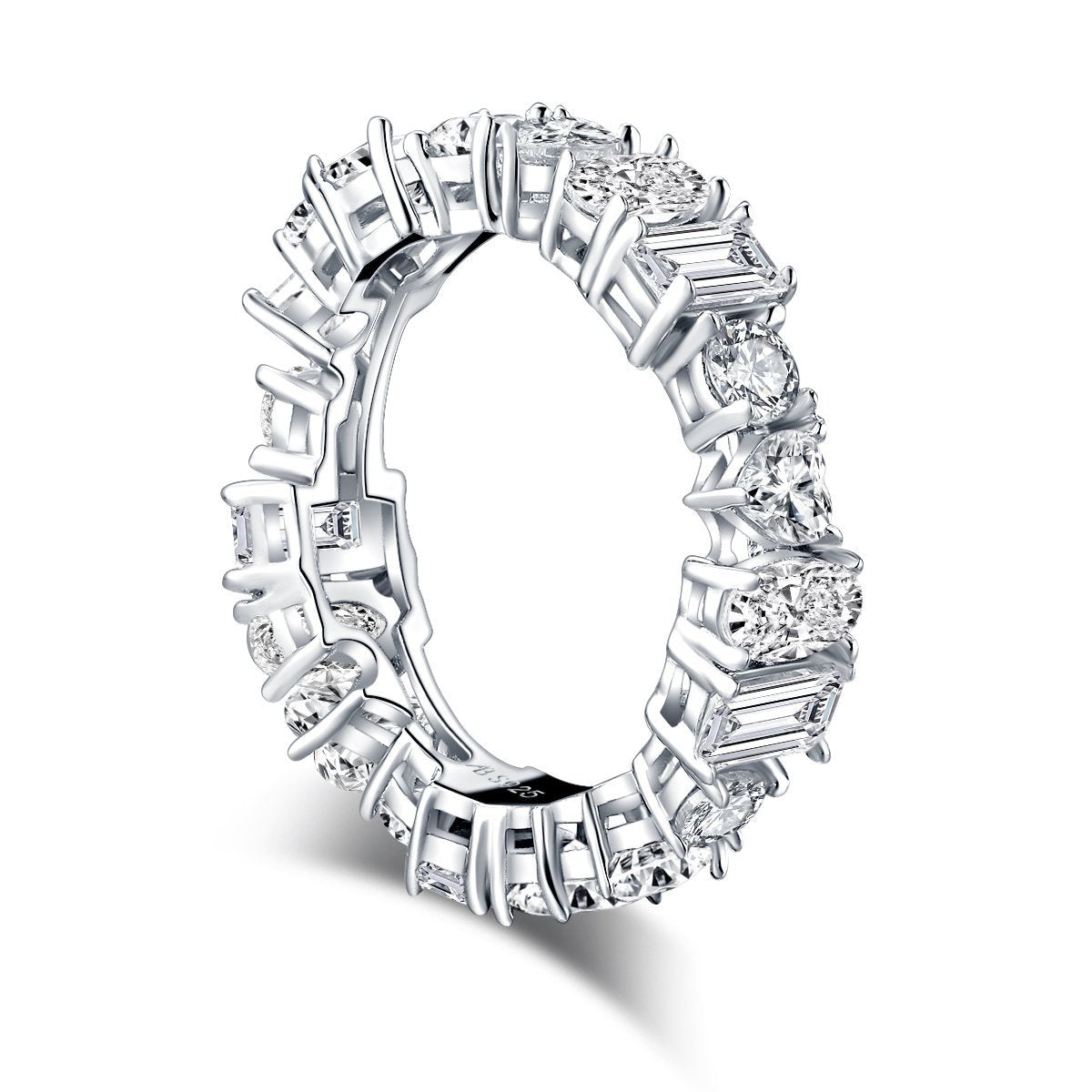 925 Sterling Silver CZ Full Eternity Band