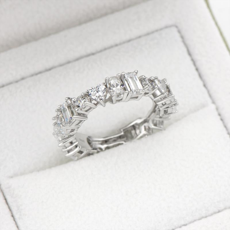 925 Sterling Silver CZ Full Eternity Band