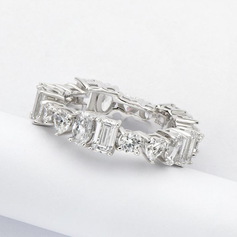 925 Sterling Silver CZ Full Eternity Band