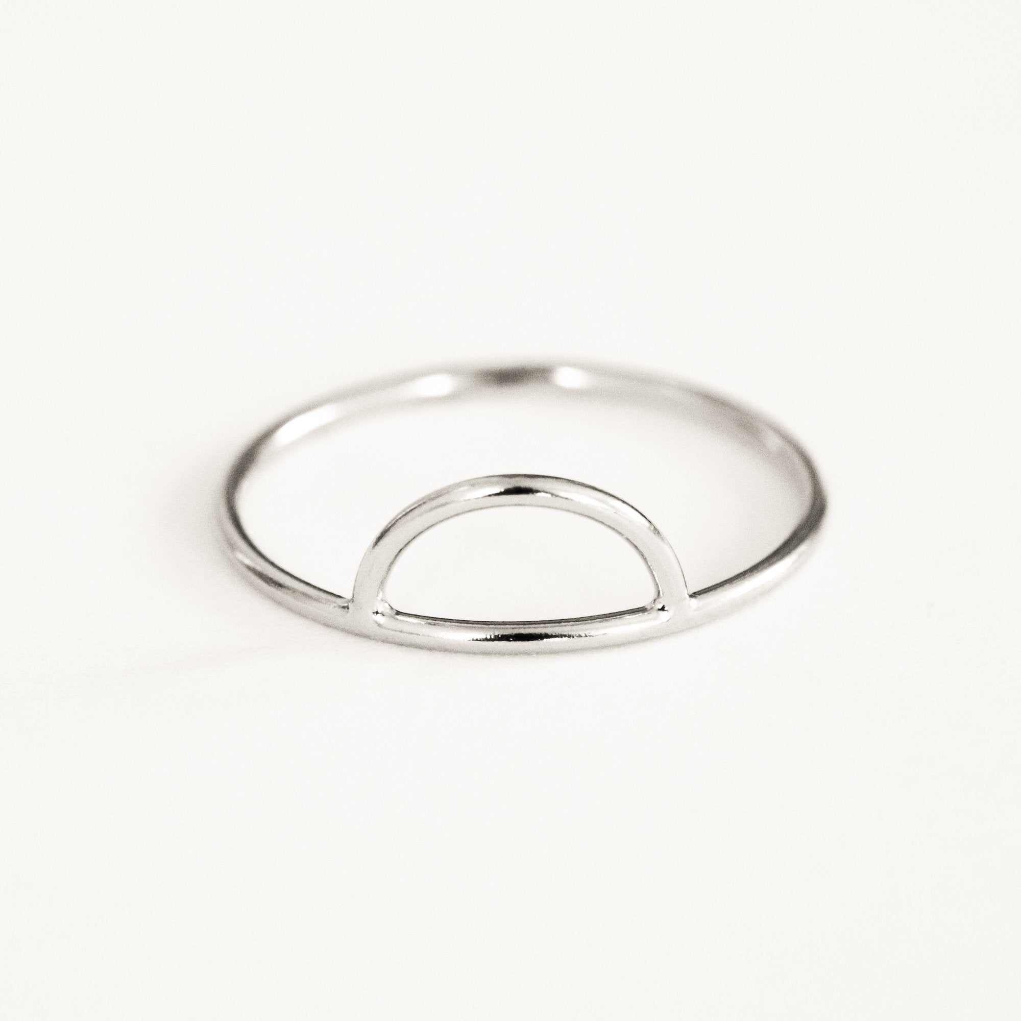 925 Sterling Silver Arch Ring 7