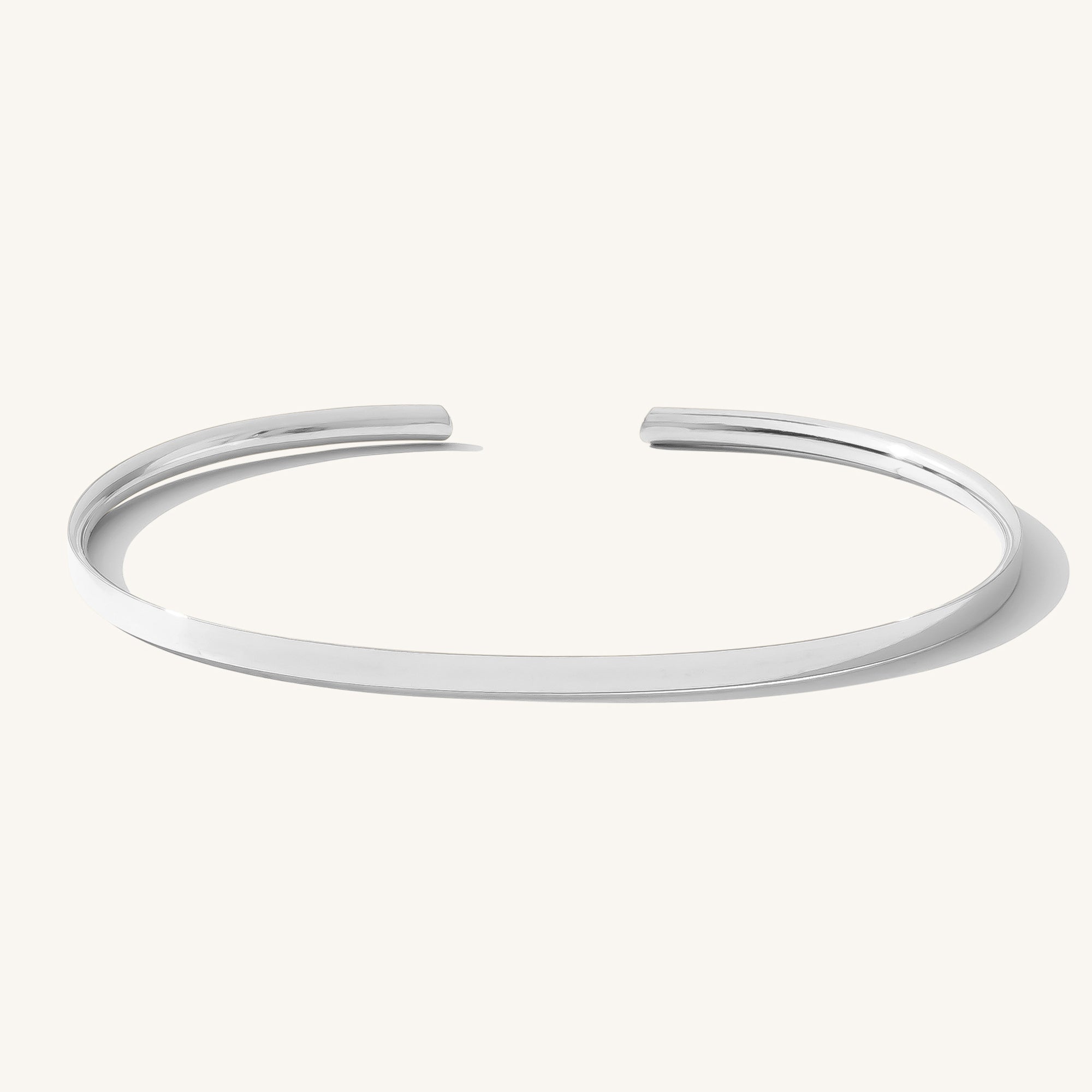 925 Sterling Silver Minimal Cuff Bracelet 12