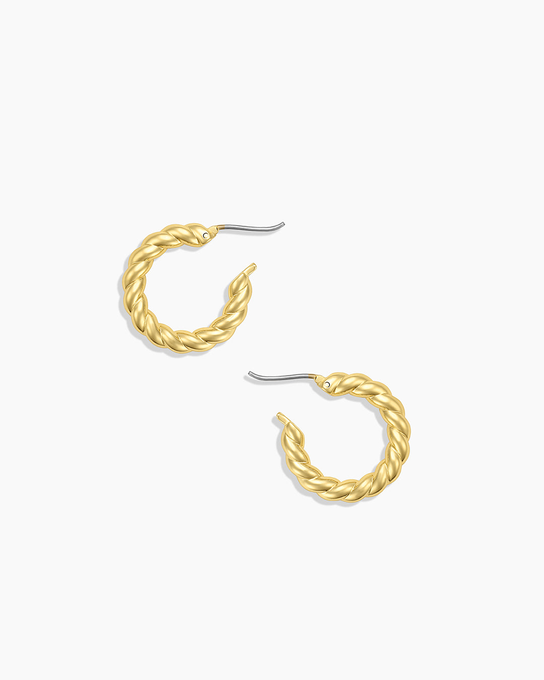 925 Sterling Silver Crew Hoops Earrings 4