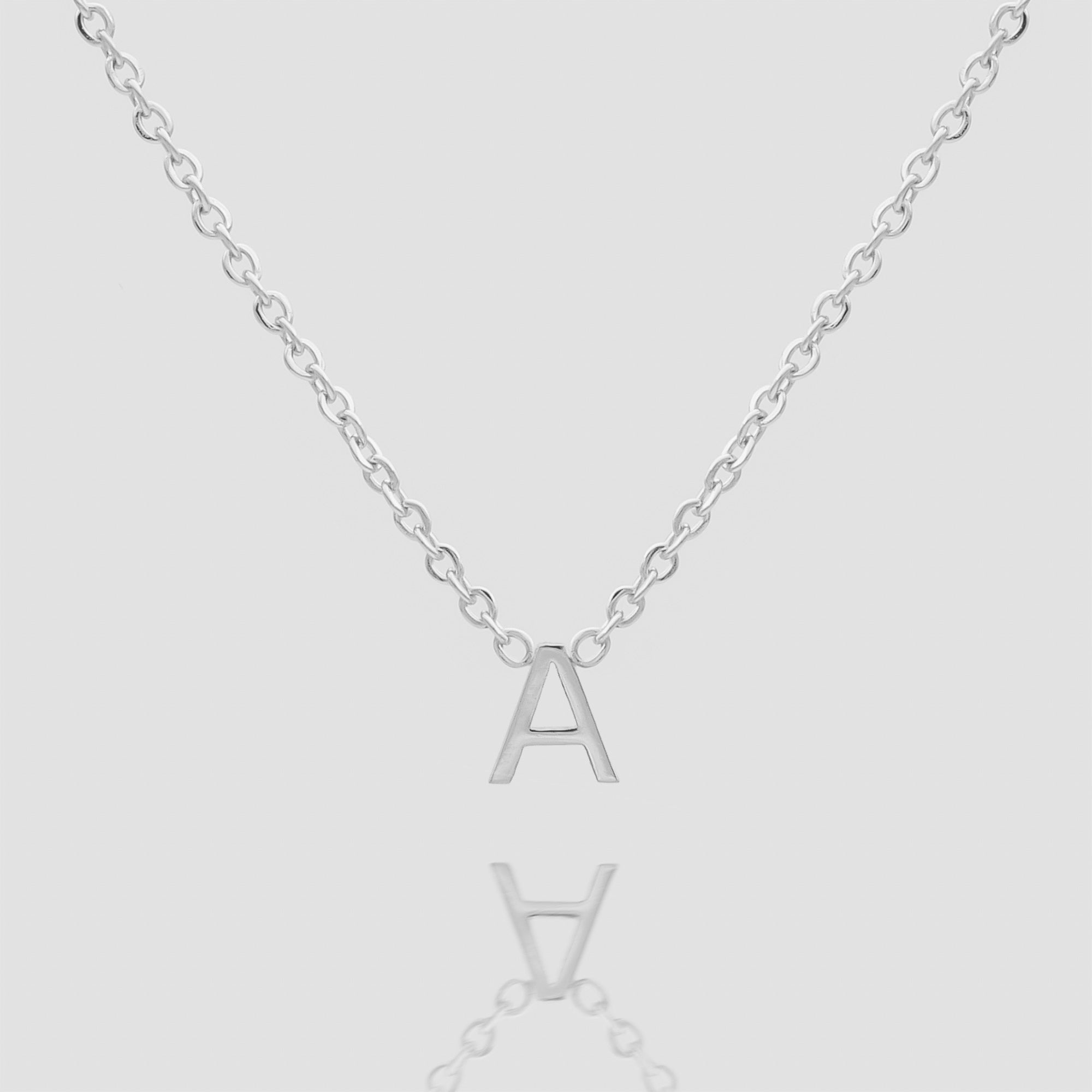 925 Sterling Silver Maia Mini Initial Necklace 3