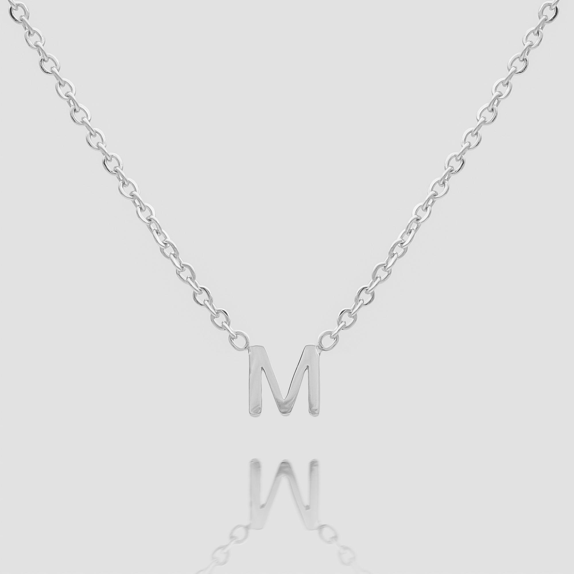 925 Sterling Silver Maia Mini Initial Necklace 8