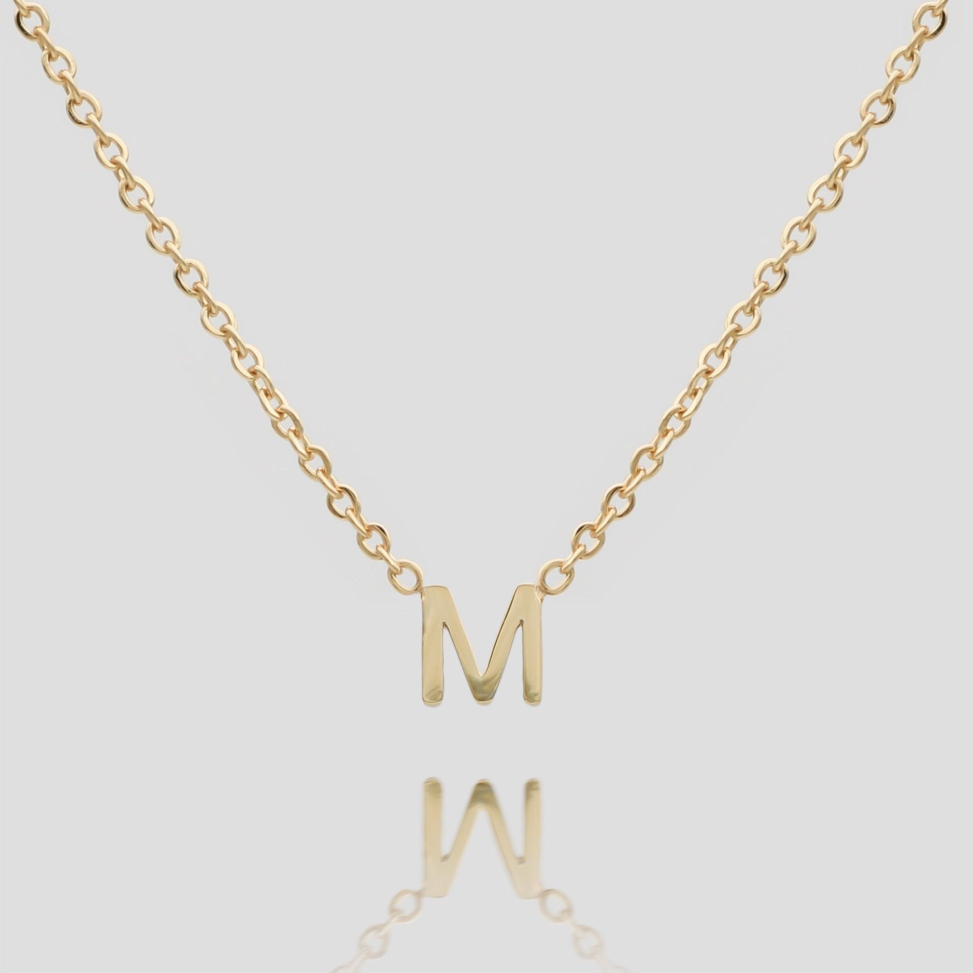 925 Sterling Silver Maia Mini Initial Necklace 7