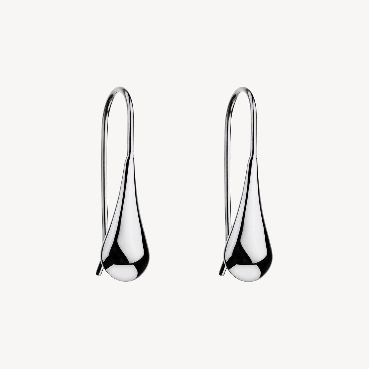 My Silent Tears Teardrop Silver Earring 1