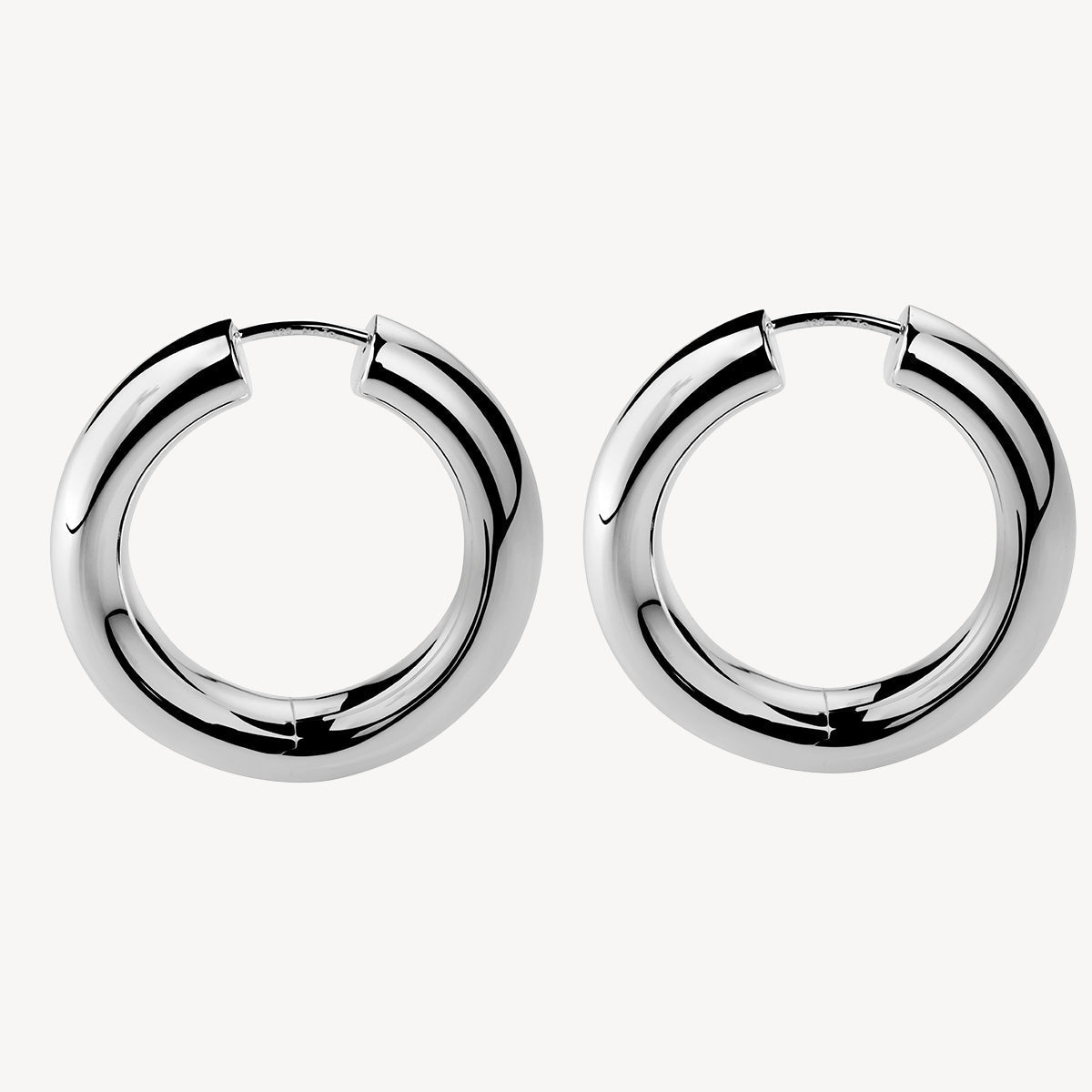 6mm Little Mama Hoop Silver Earring 5