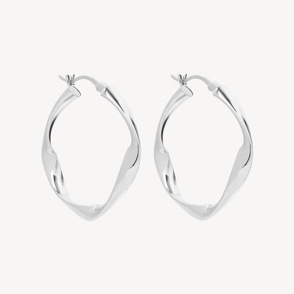 Garden of Eden Hoop Silver Earring 1